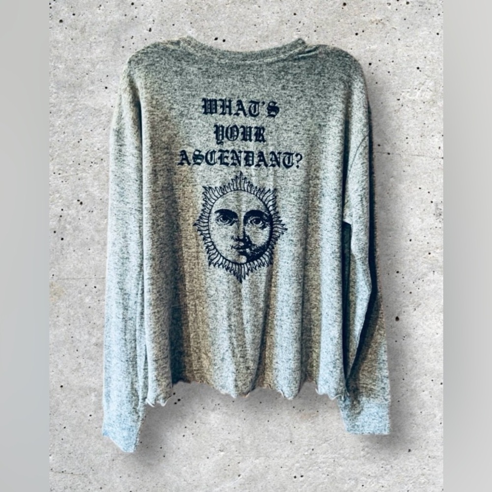 NWT Spirit Jersey What’s Your Ascendant Henley Shirt